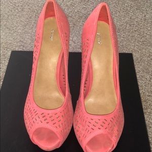 APT 9 Coral Platform Cut Out Heels